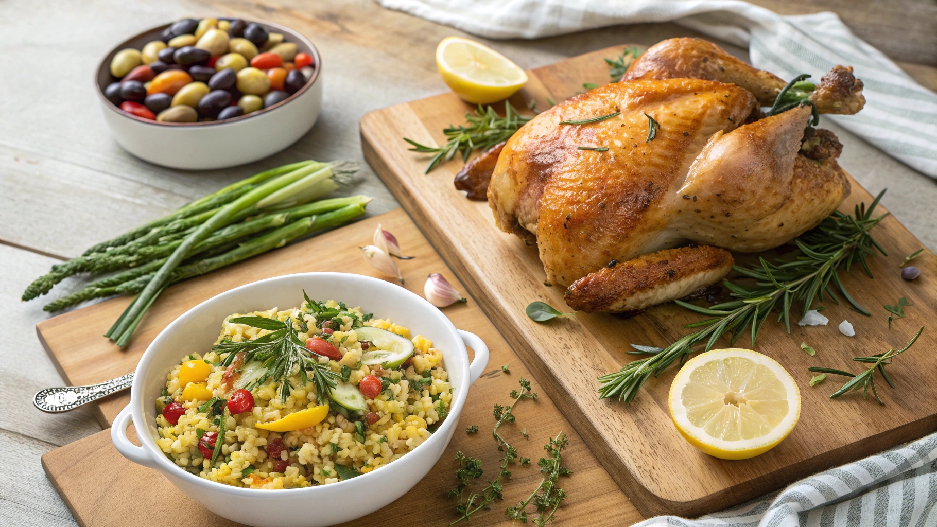 Roast Chicken and Couscous Salad