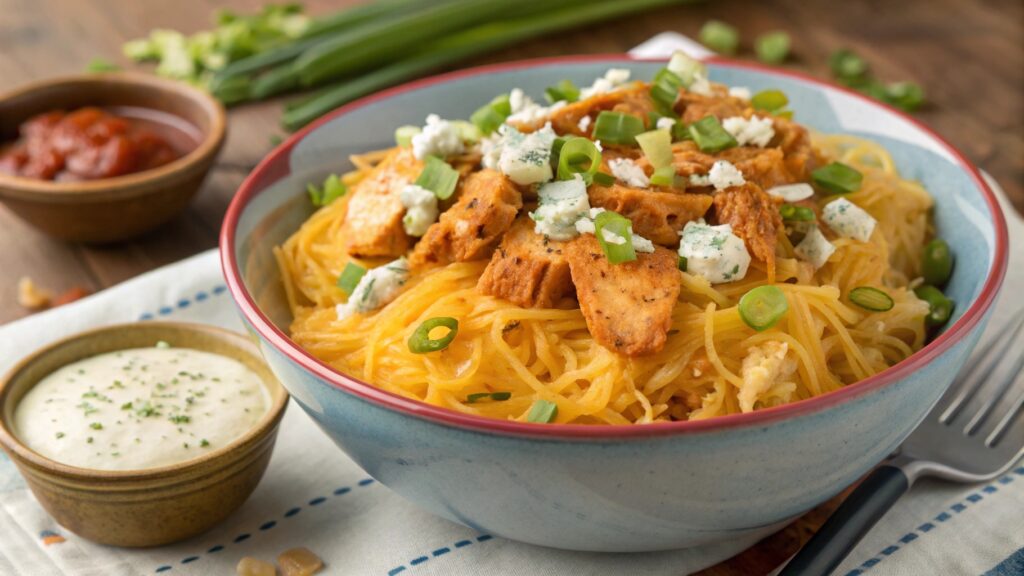 Buffalo Chicken Spaghetti