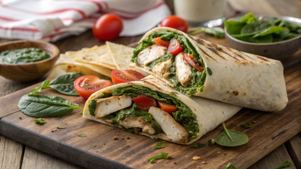 Chicken Pesto Wraps