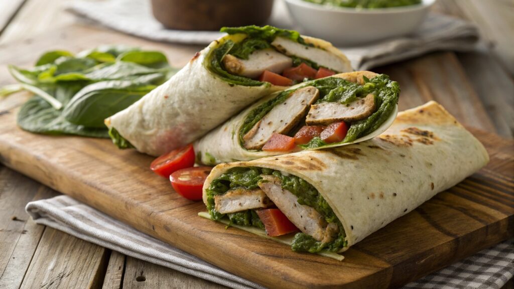 Chicken Pesto Wraps