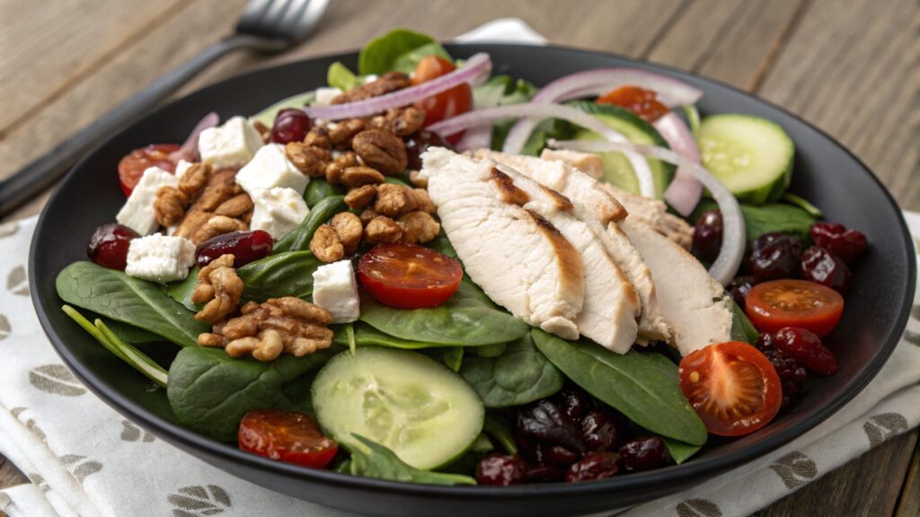 Turkey Spinach Salad