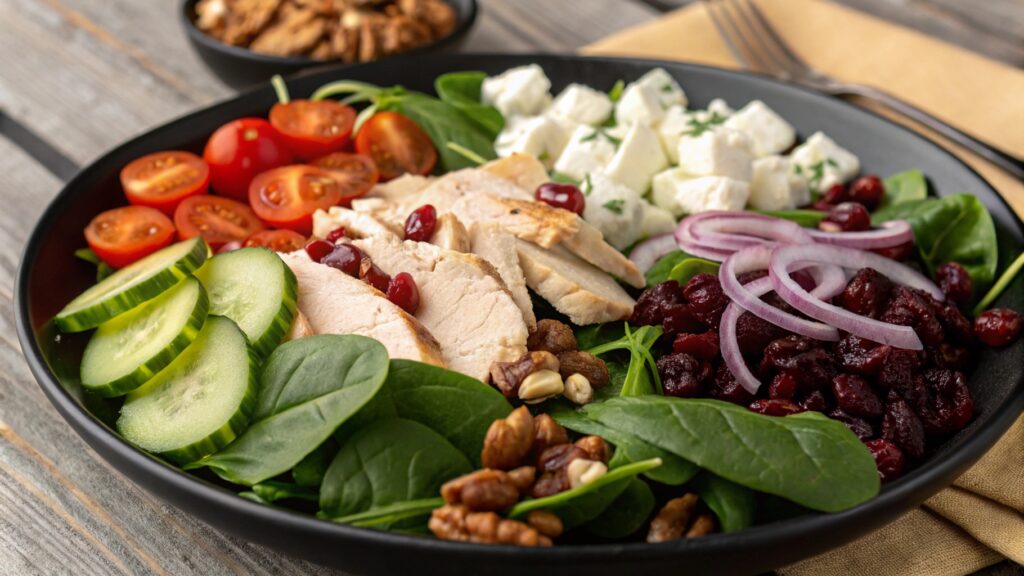 Turkey Spinach Salad