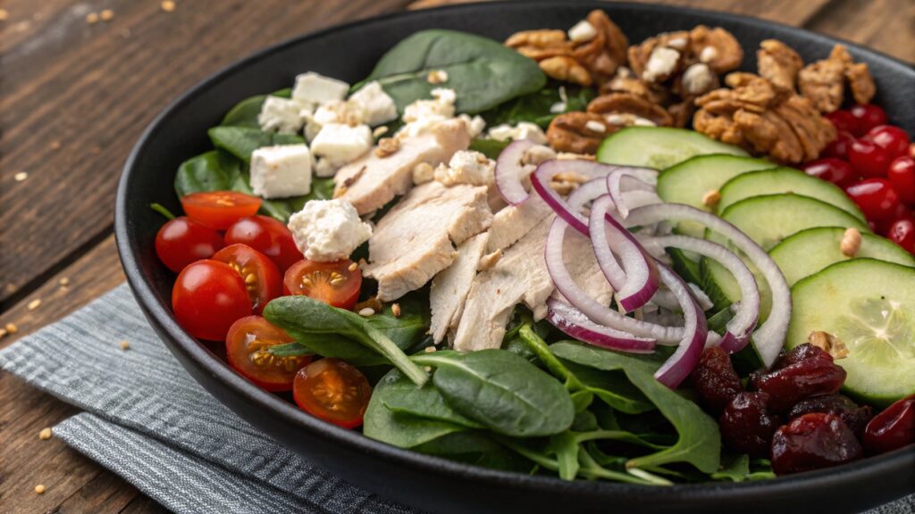 Turkey Spinach Salad