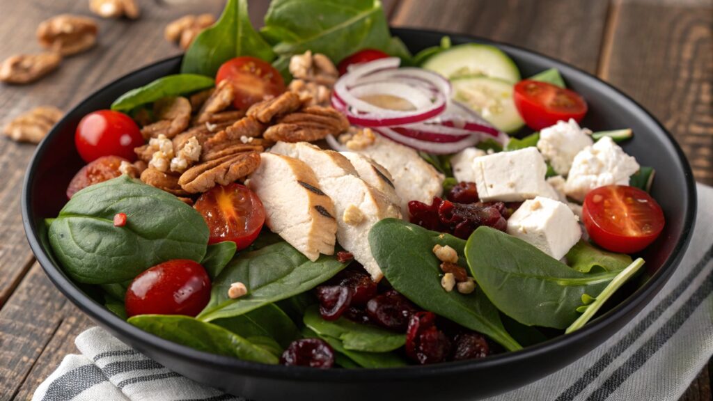 Turkey Spinach Salad