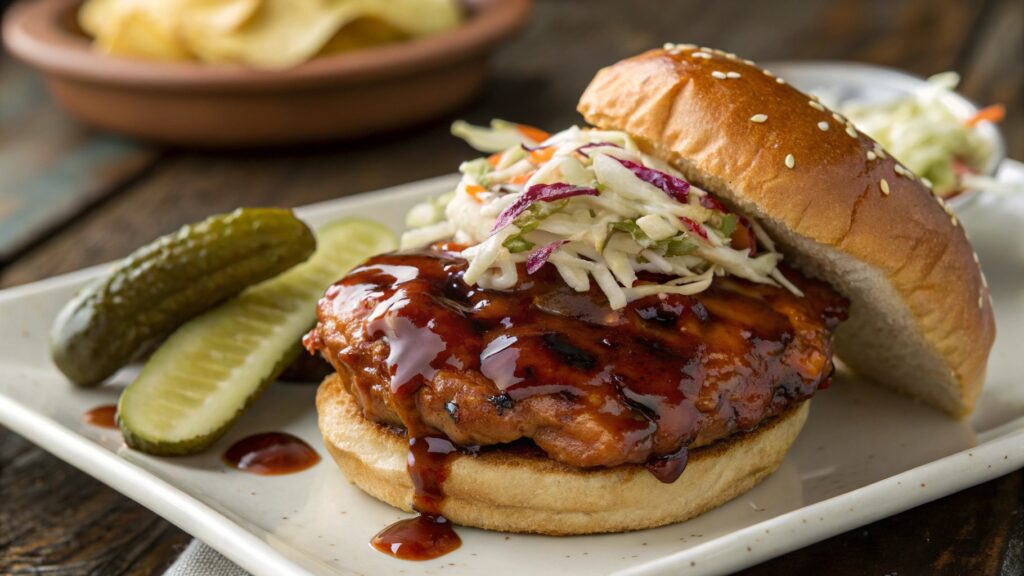 Low Sugar BBQ Chicken Sandwich