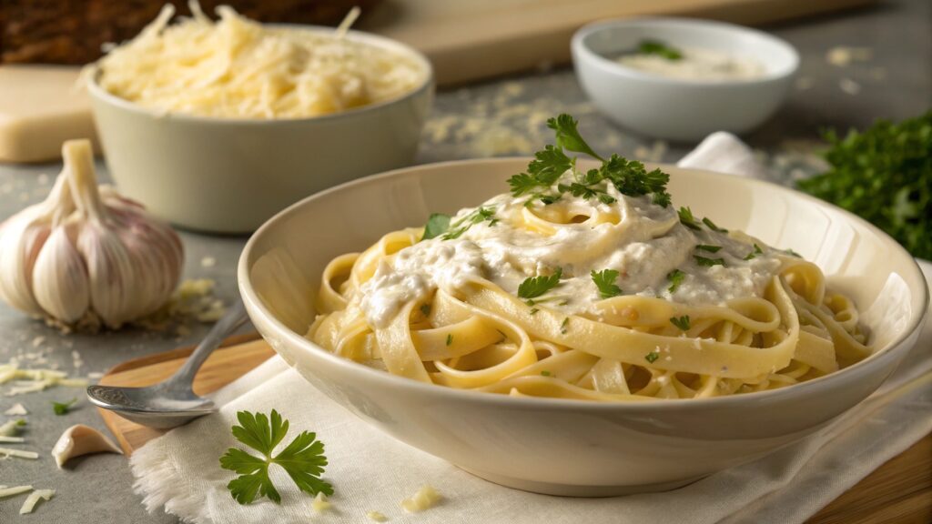 Alfredo Sauce With Roasted Garlic & Cottage Cheese