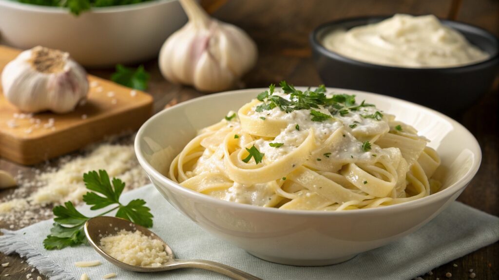 Alfredo Sauce With Roasted Garlic & Cottage Cheese