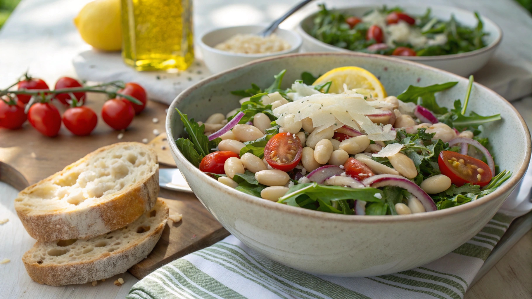 White Bean Arugula Salad