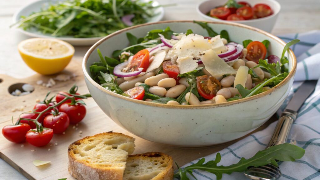 White Bean Arugula Salad